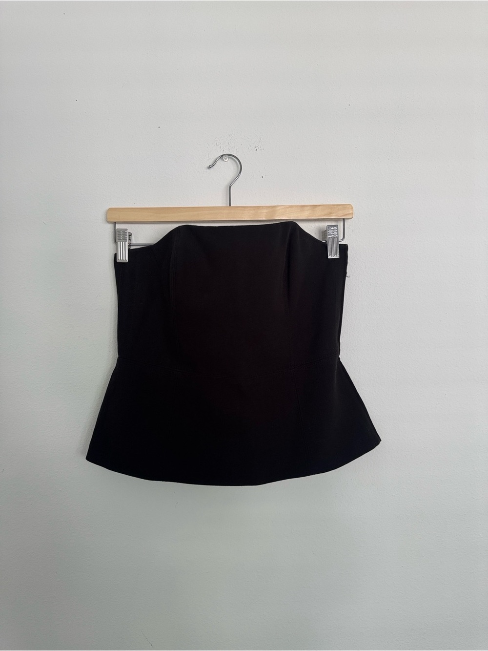 Club Monaco Black Strapless corset top